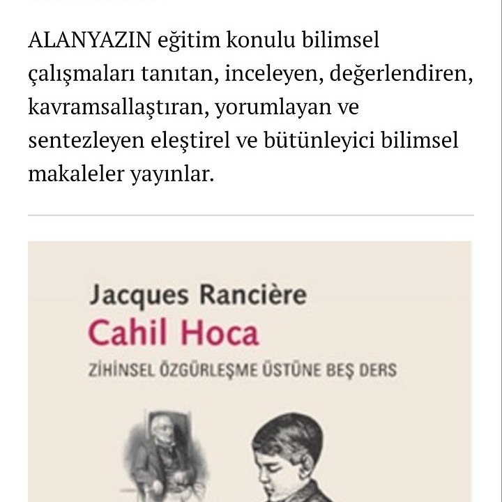 alanyazin's tweet image. Öğrenen Öğretmen, “Cahil Hoca” Olabilir mi? Kevser Yıldırım

Adlı çalışma yayımlanmıştır.

İyi okumalar dileriz...

alanyazin.com/?p=343

#ISPC2021 #öncüyöneticiler #alanyazın