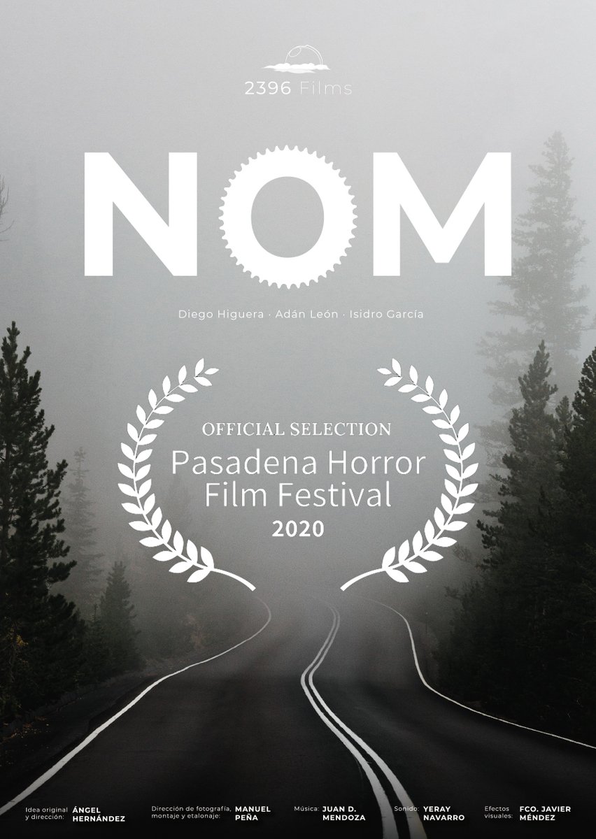 NOMSHORTFILM's tweet photo. We are very proud to announce that @NOMSHORTFILM is a n Official Selection of @sachorrorfest , @spookymovie , @PasadenaHorror and @RequiemFearFest . Thanks to the judges and congrats to the team! https://t.co/cBD7HEuU1X