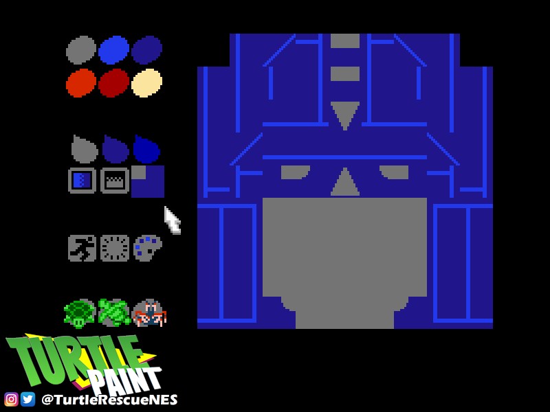 TurtleRescueNES's tweet photo. Hey, kids! Optimus Prime here to remind you to try out the brand-new game for the #NES, #TurtlePaint ! It's "more than meets the eye!"
What can YOU create?
https://t.co/XrzeeSYo6b
#NESmaker #NESdev #homebrew #retrogaming #ByteOff2020 https://t.co/sTO5JTD0vq