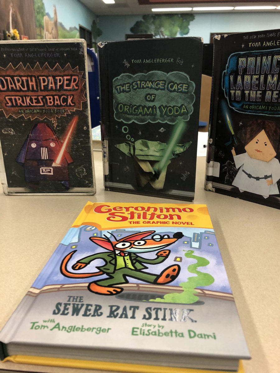 StampedeLibrary's tweet image. Loved our visit with Author Tom Angleberger!! Our 2nd &amp;amp; 3rd graders had a blast!! #ilovesse