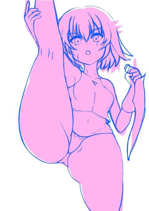 ジャックちゃんにはこのポーズが似合うと思うのよ。#I字バランス部 