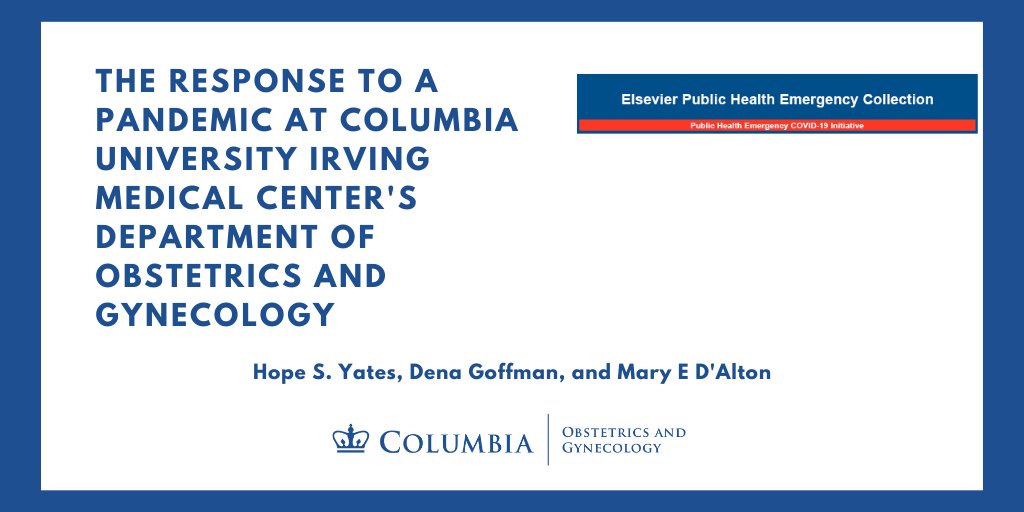 ColumbiaOBGYN's tweet photo. Our #ColumbiaWomens team has published a series of articles in Seminars in #Perinatology about our findings during #COVID19. In this paper, we share our value-centric strategy based on Communication, Collaboration, Continuity, Community, and Culture: https://t.co/YSvjBNHibn https://t.co/KUrr8N9BGb