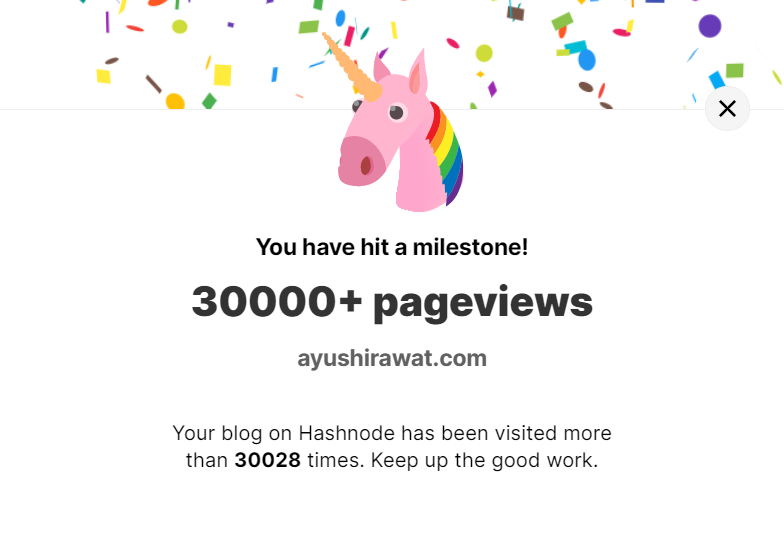 ayushi7rawat's tweet image. Celebrating small achievements @hashnode in my Blogging Journey.🥳

Received my 1st badge and got approx 35k views and 1k+ reactions at my blogs in September.
Thank you everyone for the support. ❤️

#HashnodeCommunity #Hashnode #blogger