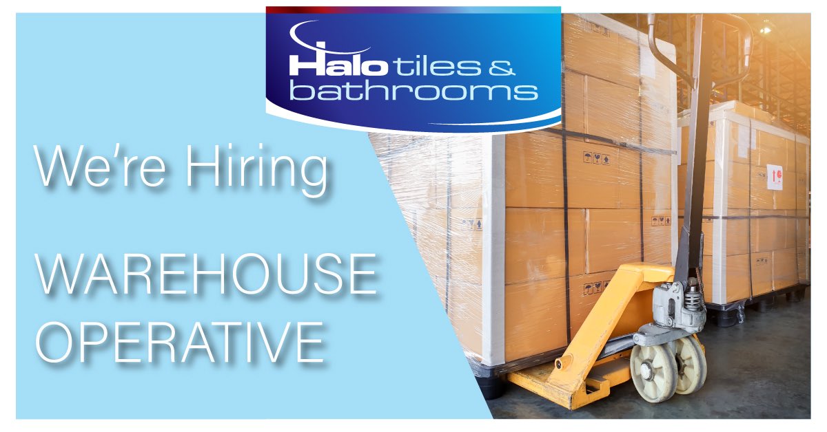 We are looking for a Warehouse Operative to join our team in Camolin. This is a full time role &amp; forklift experience is required. To apply, email your CV to halotiles@gmail.com #jobfairy #jobswexford #jobsearch #Wexford #enniscorthy #gorey