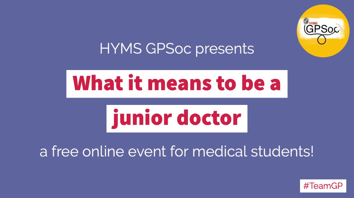 GPSocHYMS's tweet photo. Looking forward to seeing lots of you online for our first event of the year on Monday evening ✨ If you can, let us know that you're attending on Facebook so that we have an idea of numbers 👉 https://t.co/oBvbbeFiHg Thanks!
#GPSoc #TeamGP #DiscoverGP https://t.co/rFfl7VEHeH