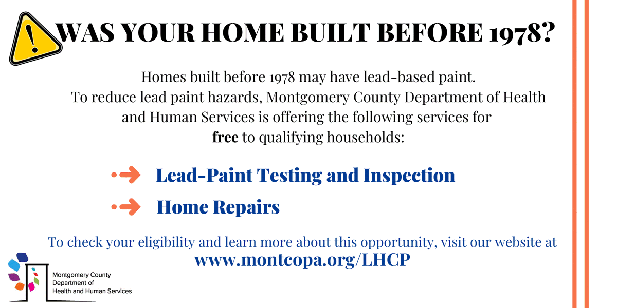 HHSMontcoPA's tweet photo. #HHSMontcoPA is now accepting applications for the #LeadHazardControl program - it offers free services to qualifying families in Lansdale and Pottstown as part of our initiative to prevent childhood #LeadPoisoning.
Learn more : https://t.co/A34RnTLwow https://t.co/9uTfWV9ONj