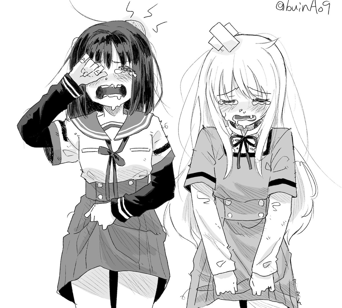 寝るまでは9月と言い張っていく
#今月描いた絵を晒そう 