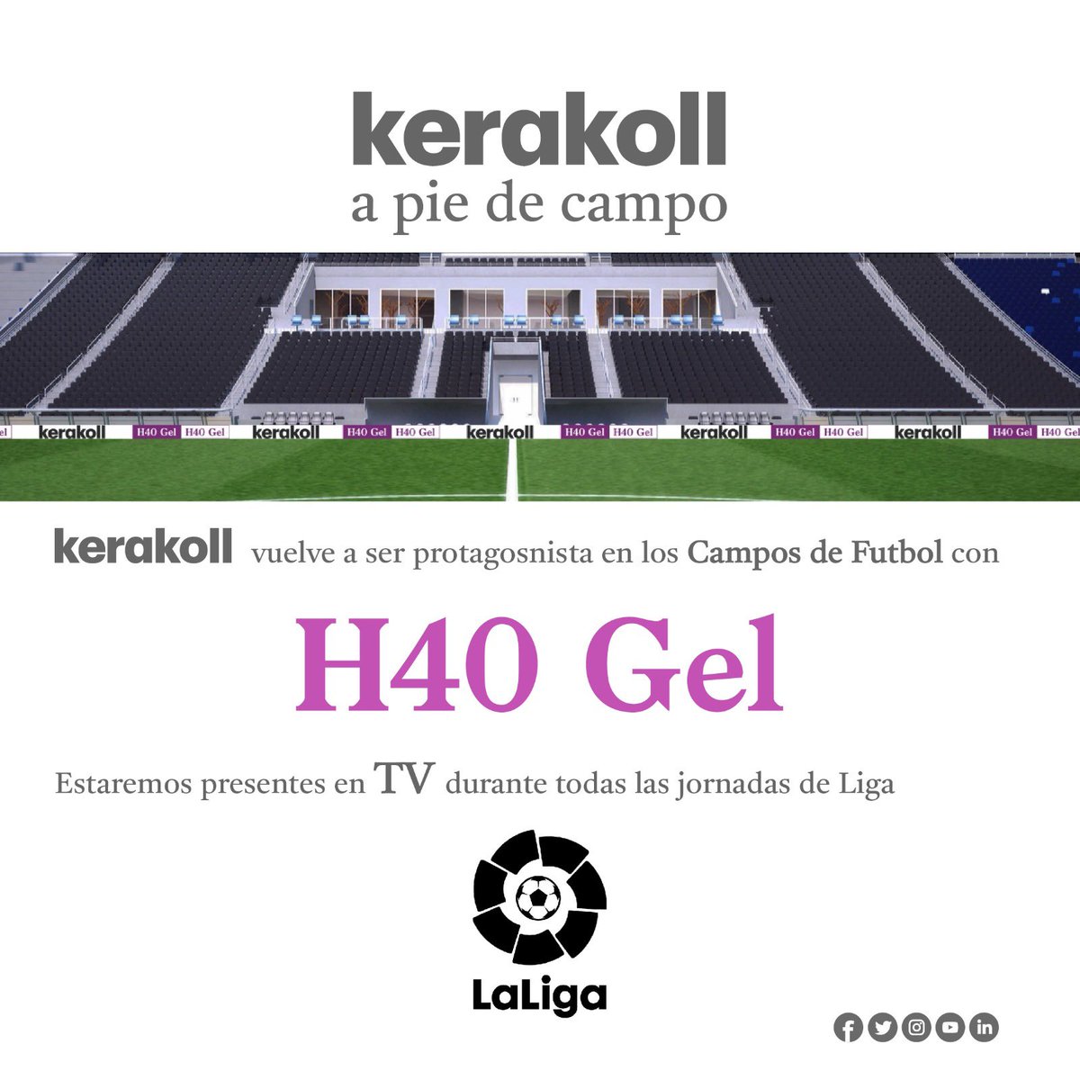 Kerakoll vuelve a los campos de futbol una temporada más
 
#Laliga #kerakoll