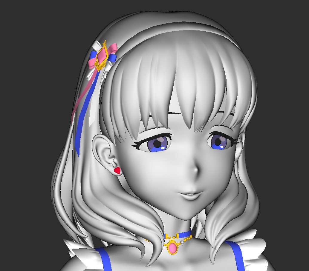 Me_hitudi's tweet image. wipままゆ　細かいアクセサリー類が意外に多いことに気がつくなど
 #Cheetah3D