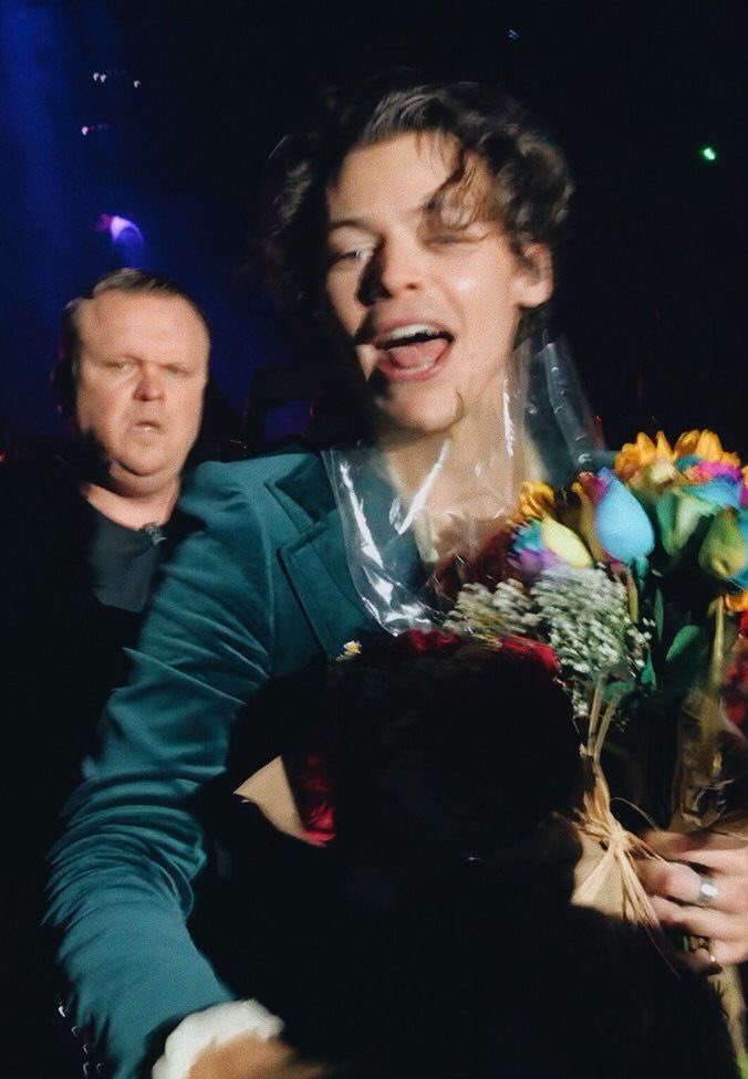 harry styles doing the barricade walk... a thread