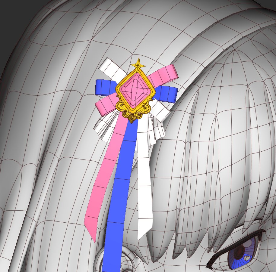 Me_hitudi's tweet image. wipままゆ　細かいアクセサリー類が意外に多いことに気がつくなど
 #Cheetah3D