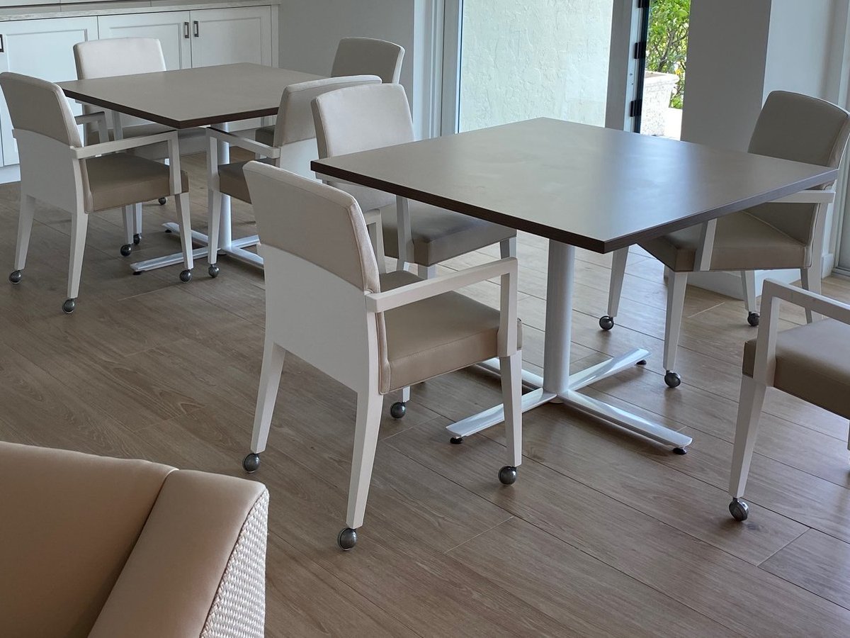 TableX_tables's tweet photo. The ELEMENT series X Base table featured in a recent Florida install. The tubular construction gives it strength and a contemporary design aesthetic! Visit https://t.co/Hi5ihJsO8P to see its versatility in multiple applications.

https://t.co/edRXH5UZAv   #MadeInAmerica https://t.co/gUcwFJj4jH