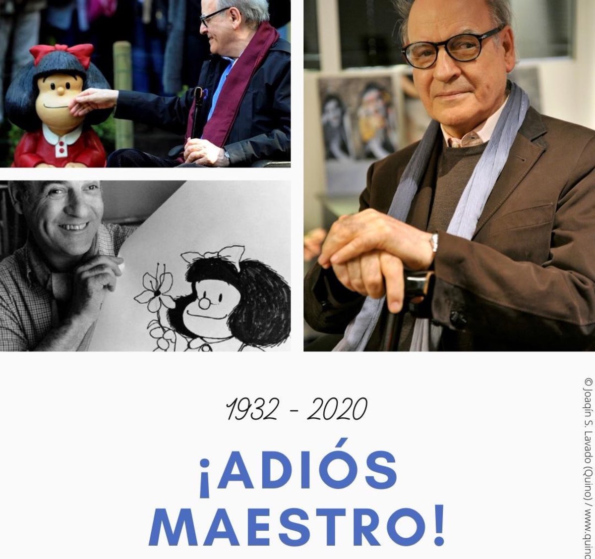 libreriamiro's tweet photo. Esta mañana falleció nuestro Querido Maestro, Quino❤️🌹⁠
⁠
#quino #mafalda #adiosmaestroquino https://t.co/BV4r9Kxltx