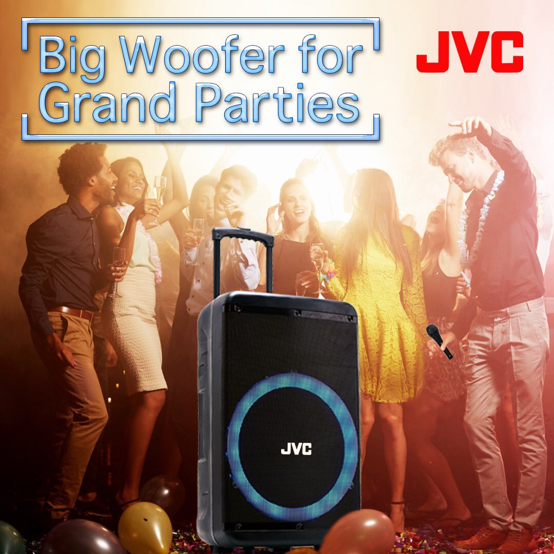 JVCIndiaOff's tweet image. Woofer as big as 15" for your grand parties. Know more : bit.ly/3bWAZR7 #Speaker #Music #Sound #HomeAudio