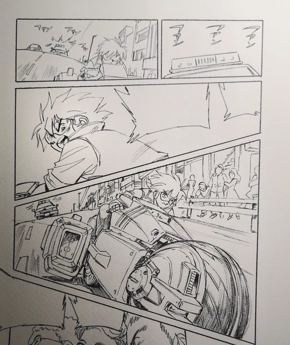 実は今…【メガゾーン23 北米版ブルーレイ仕様】特典のコミック作画中です。【ガーランドを今!アオバ密度で描く】完成原稿はフルカラー(もちろん手塗り)になりますが…日本で手に入るのかどうかは、現在のところ確認出来ておりません。 