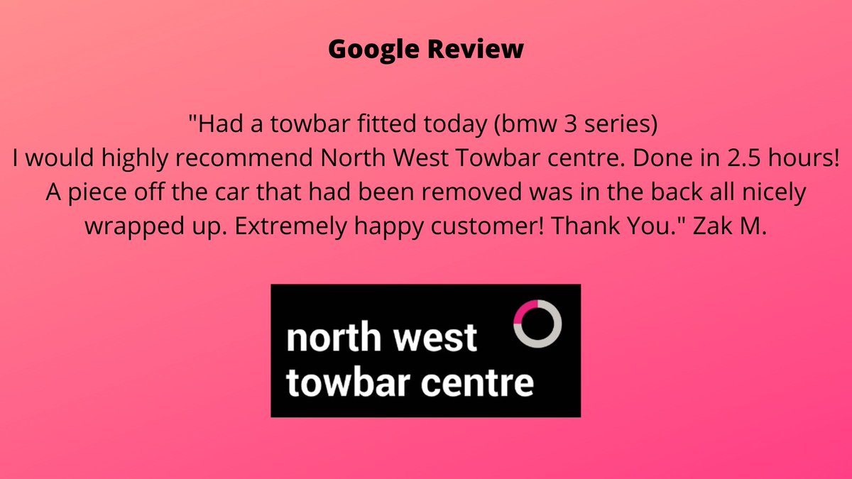 NorthwestTowbar's tweet photo. We pride ourselves on great products and a great service. So our customer reviews let us know we're getting it right.
https://t.co/H5omiiaNJI
#towbars #cyclecarrier #bikecarrier #stockport #roadtrip #bikerack #trailers #roofbox #thule #roofbars https://t.co/5BjJSaRW9V