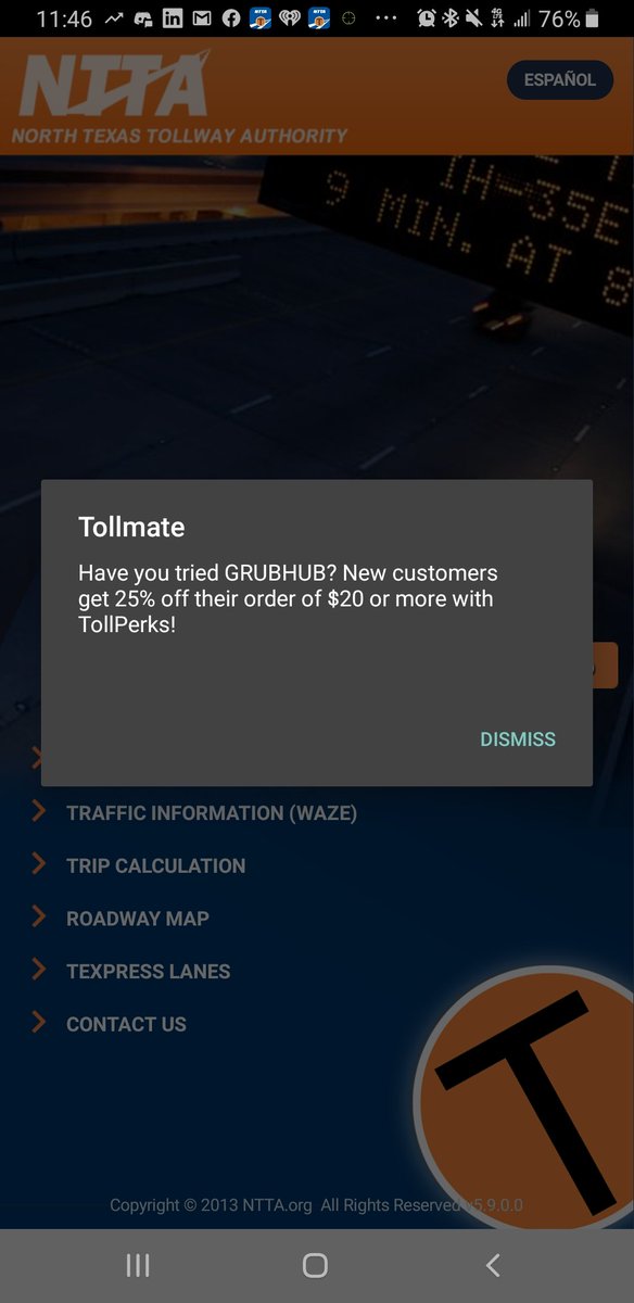 BigDTechGuy's tweet photo. @TollTagNews

Please stop pushing annoying adds.  That's not why I have your app! https://t.co/BEJISgoRxm