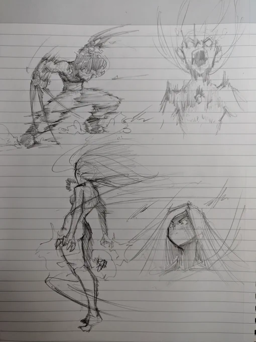 Oc sketches in my notebook 
