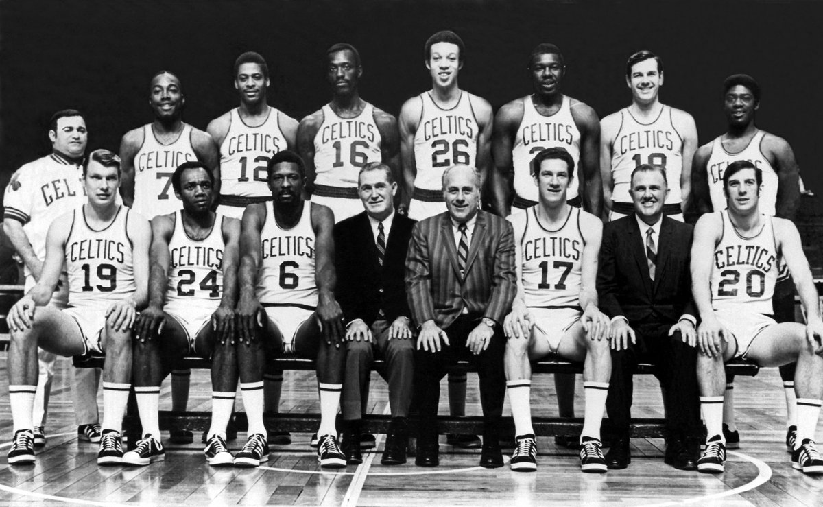 1957-69 Celtics were the best defensive team ever. Mainly, that's bc of Russell, likely the best defender ever.But KC Jones, Sanders, Havlicek also had good D reputations. And Heinsohn & Ramsey were scorers, but Celtics' D improved when they joined & worsened after they retired