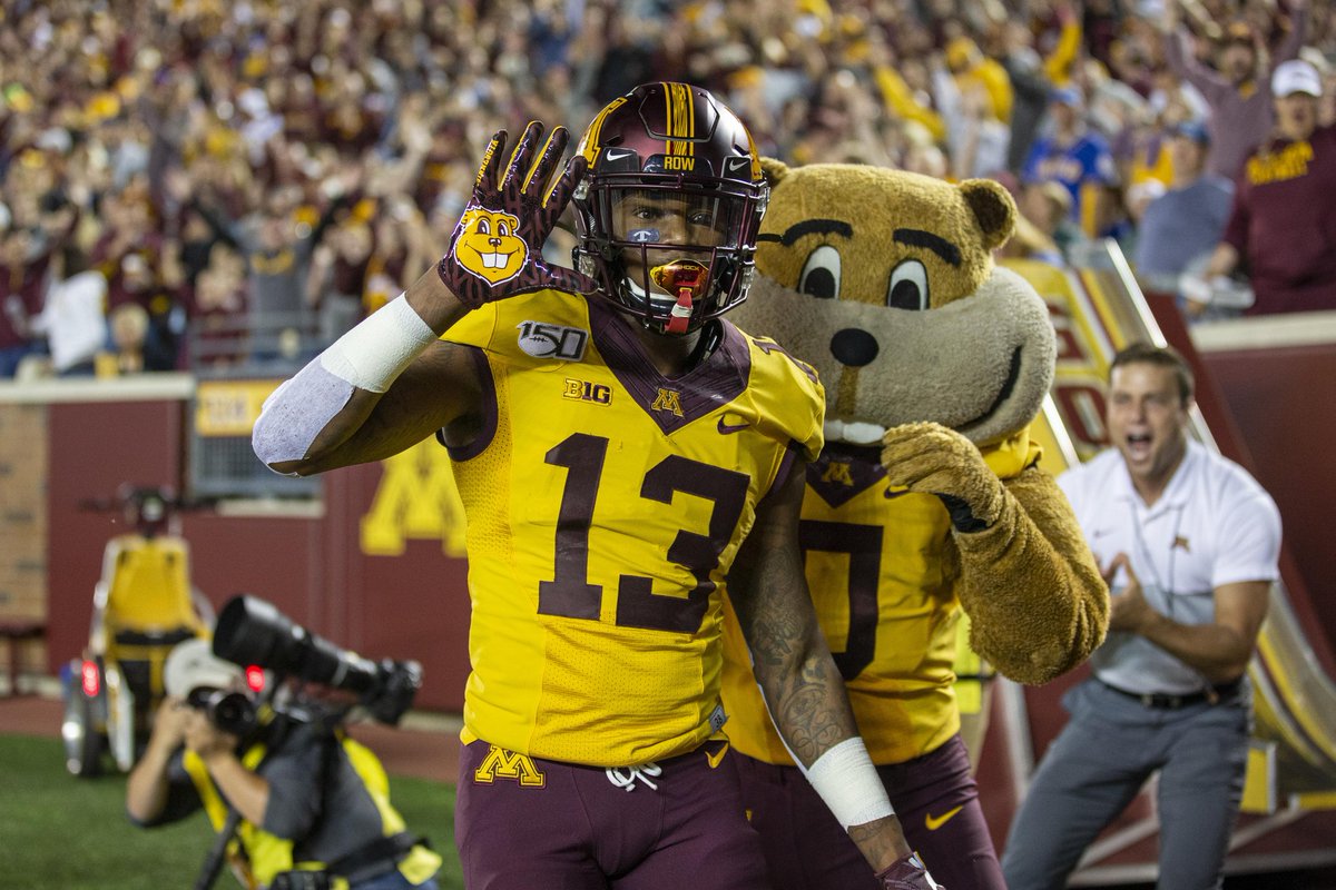 RyanBurnsMN's tweet image. BREAKING: I can confirm that the #Gophers have received a waiver from the NCAA granting All-American Minnesota WR Rashod Bateman immediate 2020 eligibility. 

Elite news for Minnesota's season this fall, and the reigning Big Ten WR of the year is back. 

247sports.com/college/minnes…