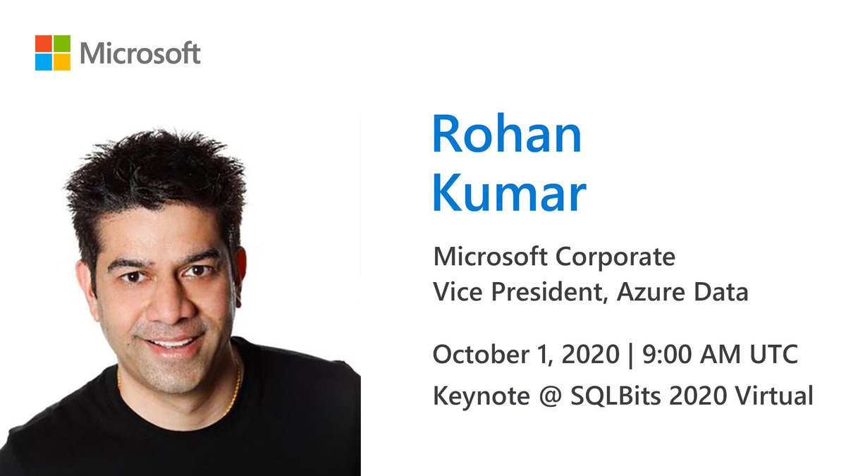 SQLServer's tweet image. Join @RohanKData to learn about the Azure Data strategy and how to enable innovation on-premises, at the edge, and in the cloud. Don't miss out! msft.it/6012Tvs0s #SQLBits2020
