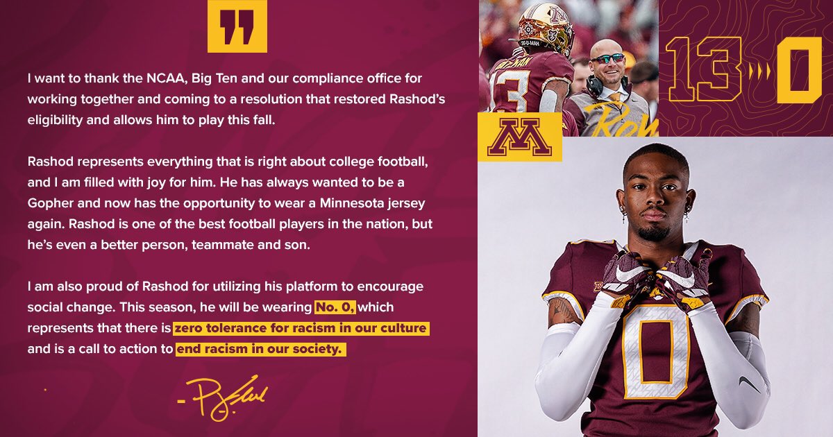 Minnesota Football tweet media