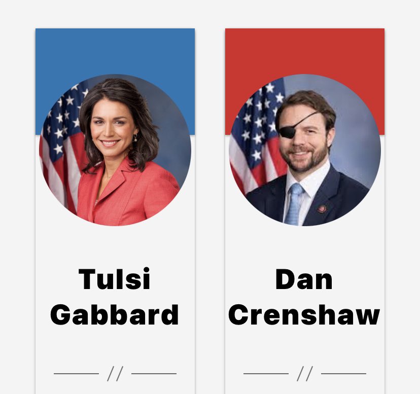 _Hunah_'s tweet photo. @FagueJeff @JackmanRadio @TulsiGabbard Vote for her by pushing for #ArticlesofUnity with @DanCrenshawTX @TulsiGabbard https://t.co/Znf35fKhmi