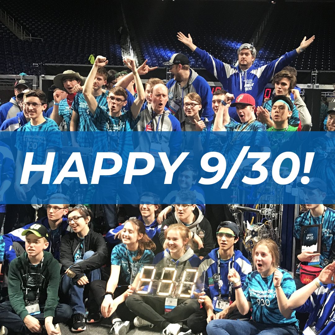 HAPPY 9/30!

Interested in joining Team 930? Our new student recruitment meetings are in October. Any student wanting to join the team for 2020-2021 is required to attend at least one of these meetings so they can talk with current team members.

More at:
team930.com/newsletter/202…