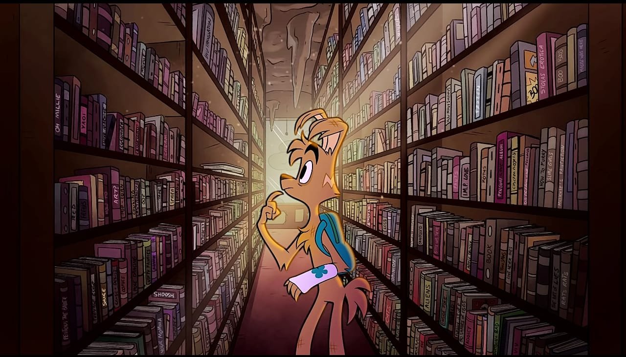 reagere balance kobling Moved accounts!!! on Twitter: "GUYS THE BOOKS IN THE LIBRARY ALL HAVE  HAZBIN AND HELLUVA BOSS REFERENCES I'M DYING HOLY SHIT DHSKJSAI #zoophobia  #hazbinhotel #helluvaboss https://t.co/d8SgEbSZZj" / Twitter