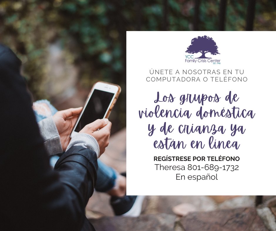 Parenting and Domestic Violence groups are now available online from your computer or phone.  Please call to learn more.  801-689-1732 No charge to attend.