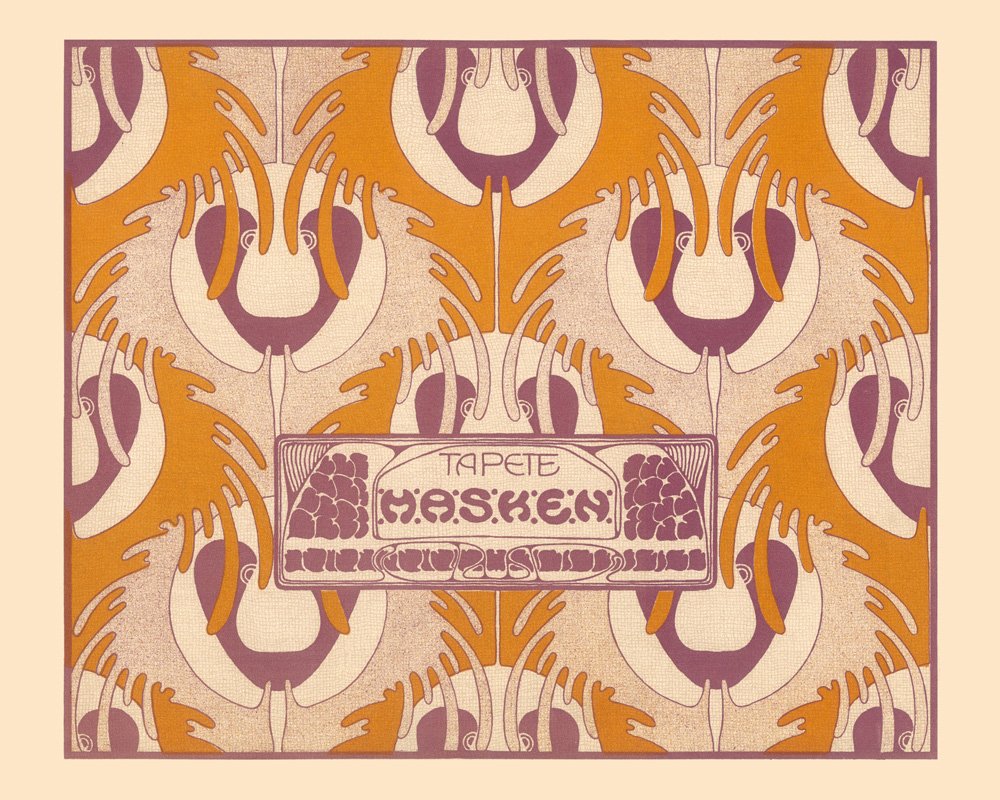 1/ Austrian artist and graphic designer Koloman Moser was one of the main artists of the Vienna Secession.In this portfolio ("Flachenschmuck") from the year 1900 he presented 30 wonderful colour plates. Here the first four. Remaining plates in thread: