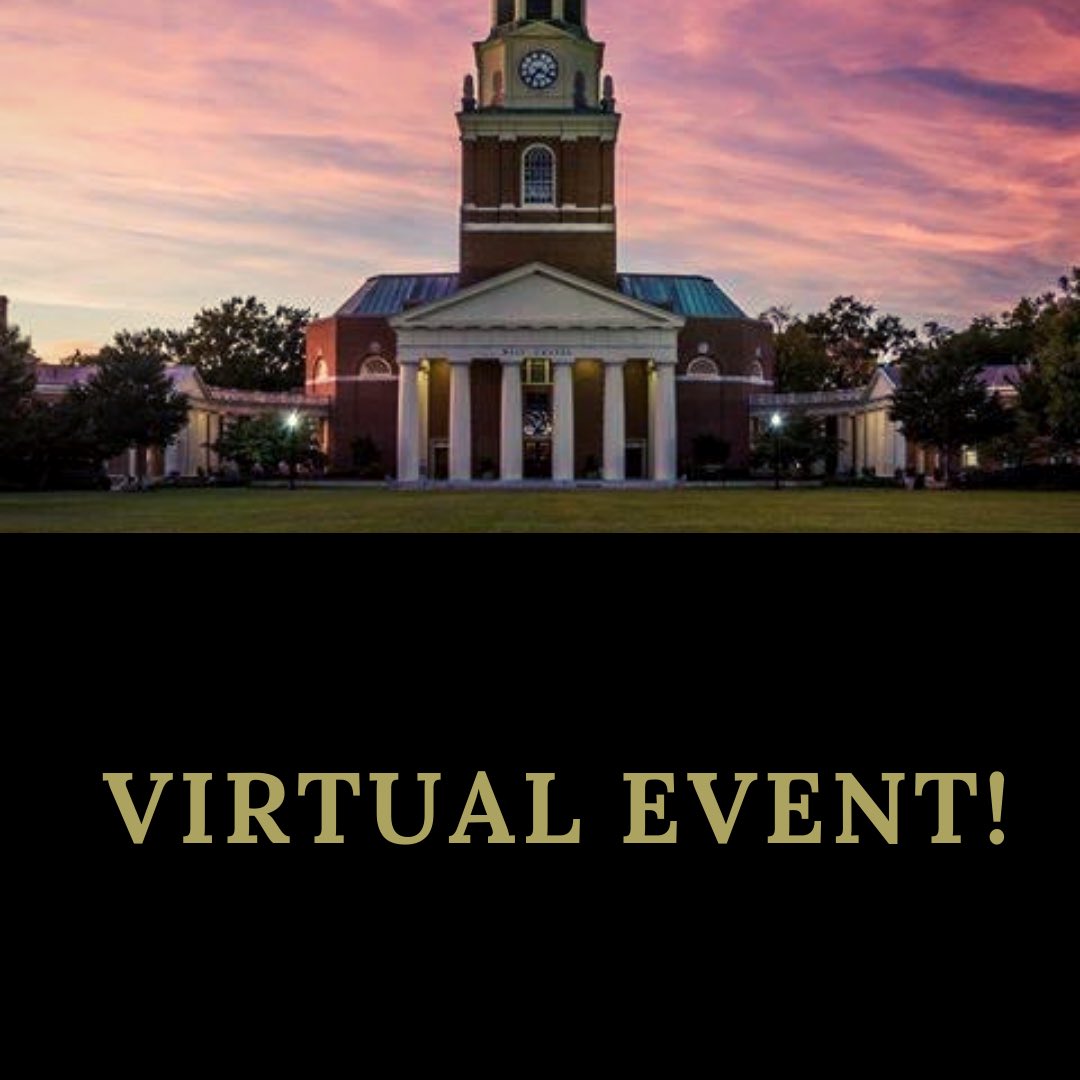 On October 20th, Peggy Noonan and Eugene Robinson will be discussing the history of our presidency and our democracy, and how it appears to have evolved this election. We hope you will join us for this timely conversation! Visit facetoface.wfu.edu for more info!