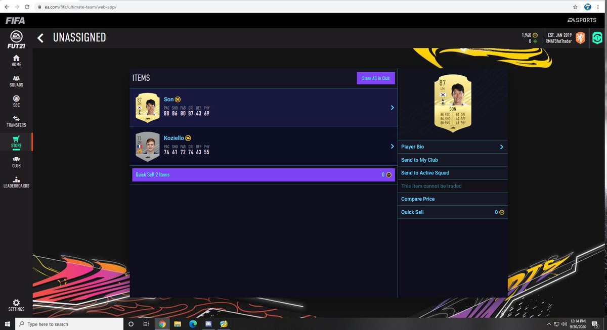 RMATS17's tweet image. LETS FUCKING GOOOOO TWO PLAYER PACK @R9Rai @RunTheFUTMarket