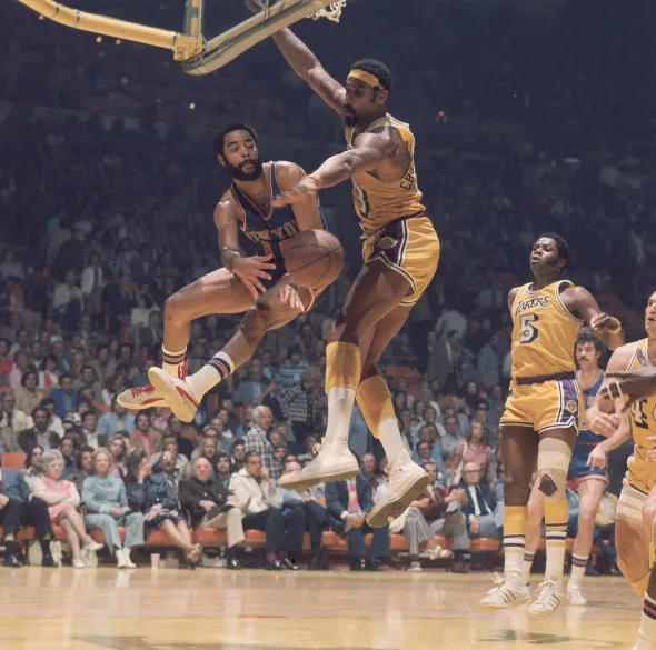 1971 DPOY: Frazier (1)Hard choice: Any of 3 Knicks.Contenders: DWS, DWS/48Hayes: 7.1, .094Frazier: 6.7, .093Reed: 6.5, .109DeBusschere: 6.4, .106Bucks led in DRtg (93.1). Knicks just behind (93.3). MVP Kareem anchored Bucks' D, but was only 9th in DWS for some reason.