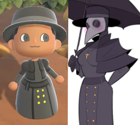 Outfits for you and your Plague Doctor gf

Creator ID: MA-8254-3570-9002