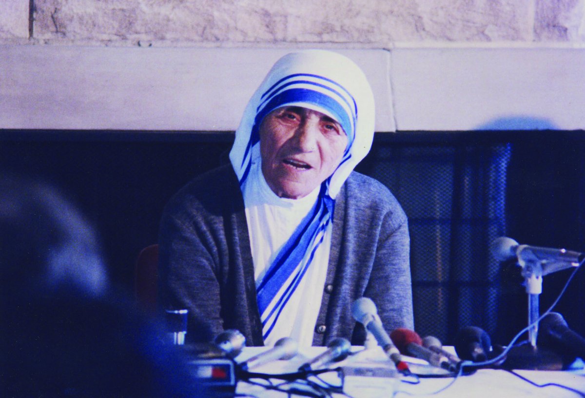 In 1982, Mother Teresa of Calcutta (canonized in 2016 by Pope Francis) visited campus and addressed a group of 4,000 in Knights Hall. #BU70