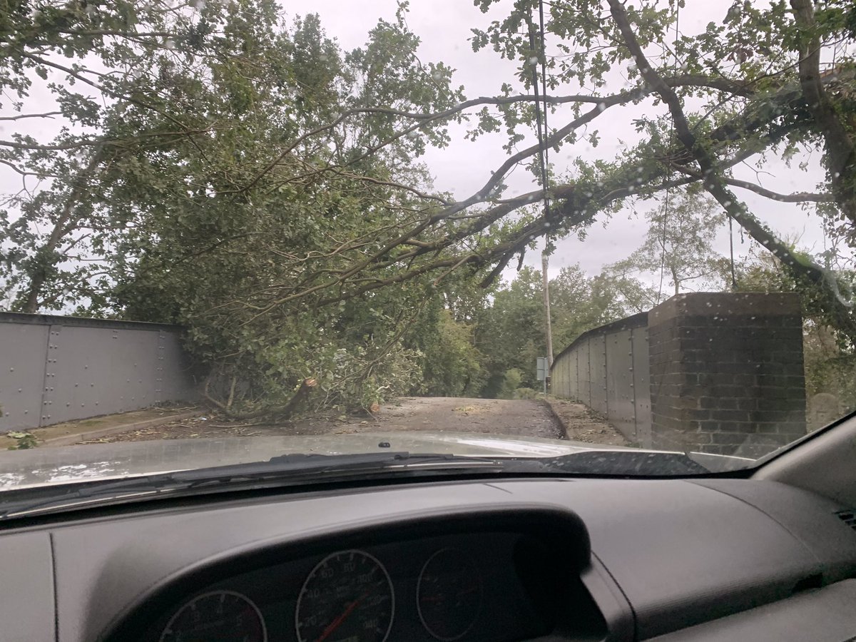 Road block Norfolk style, at Honing.