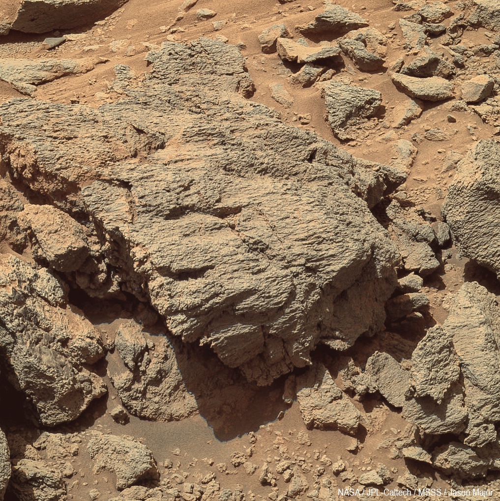 A couple of weeks later, on 15 October 2005, Spirit captured these shots of rocks in an outcrop at the base of Husband Hill called Hillary. These are nice rocks. And they& #39;re on Mars.