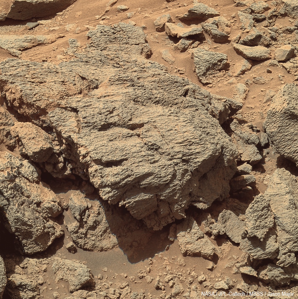 A couple of weeks later, on 15 October 2005, Spirit captured these shots of rocks in an outcrop at the base of Husband Hill called Hillary. These are nice rocks. And they're on Mars.