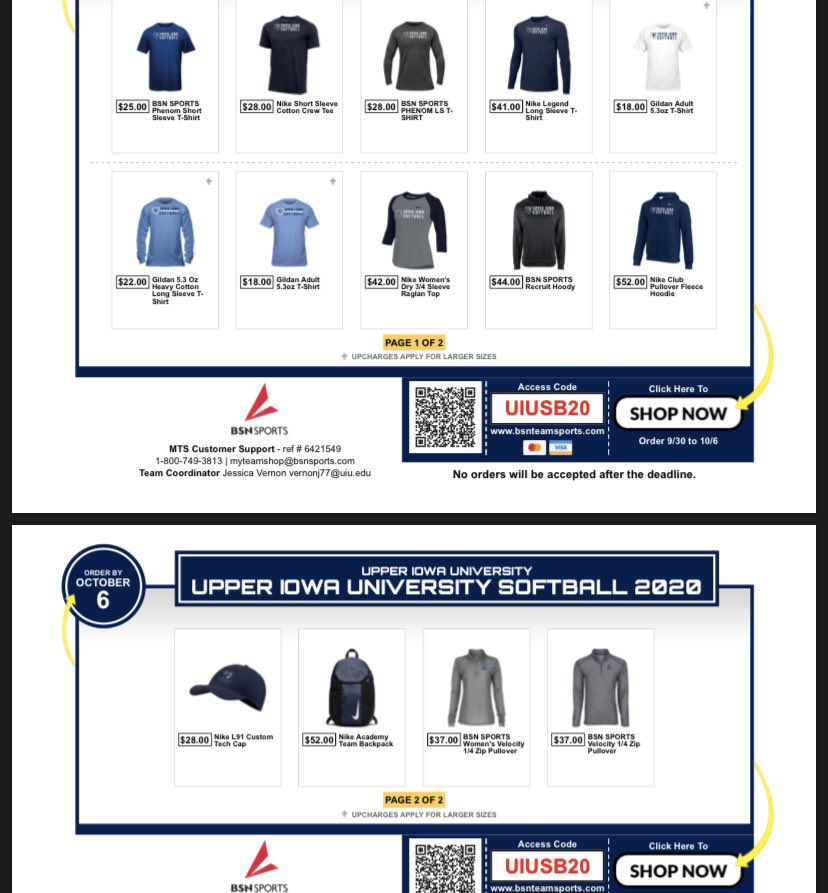 🚨ATTENTION PEACOCK FANS🚨
Our team shop is officially open! Don’t wait as it is ONLY OPEN TILL Oct. 6th! Get your softball gear today! 🦚
#NewGearWhoDis #ChristmasCameEarly