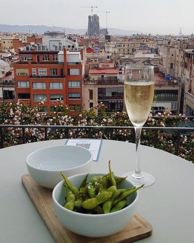 Desconecta en nuestra terraza de miércoles a domingo con lo mejor de la gastronomía japonesa. #japon #edamame #royalhotelsbcn #barcelona