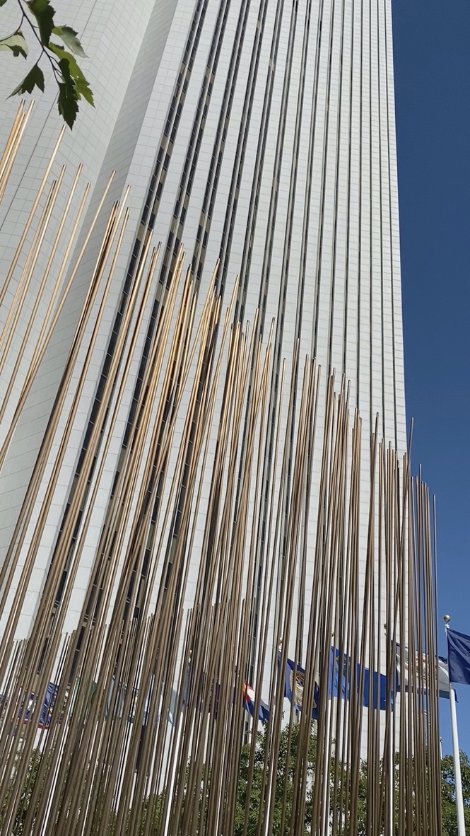 Harry_Bertoia's tweet photo. For Chicago folks, here is a different take on the Aon Center Bertoia sounding sculptures. Nice angle, eh? #harrybertoiafoundation #soundsculpture #modernism #bertoia #sculpture #aoncenter https://t.co/WtHvEHDY51