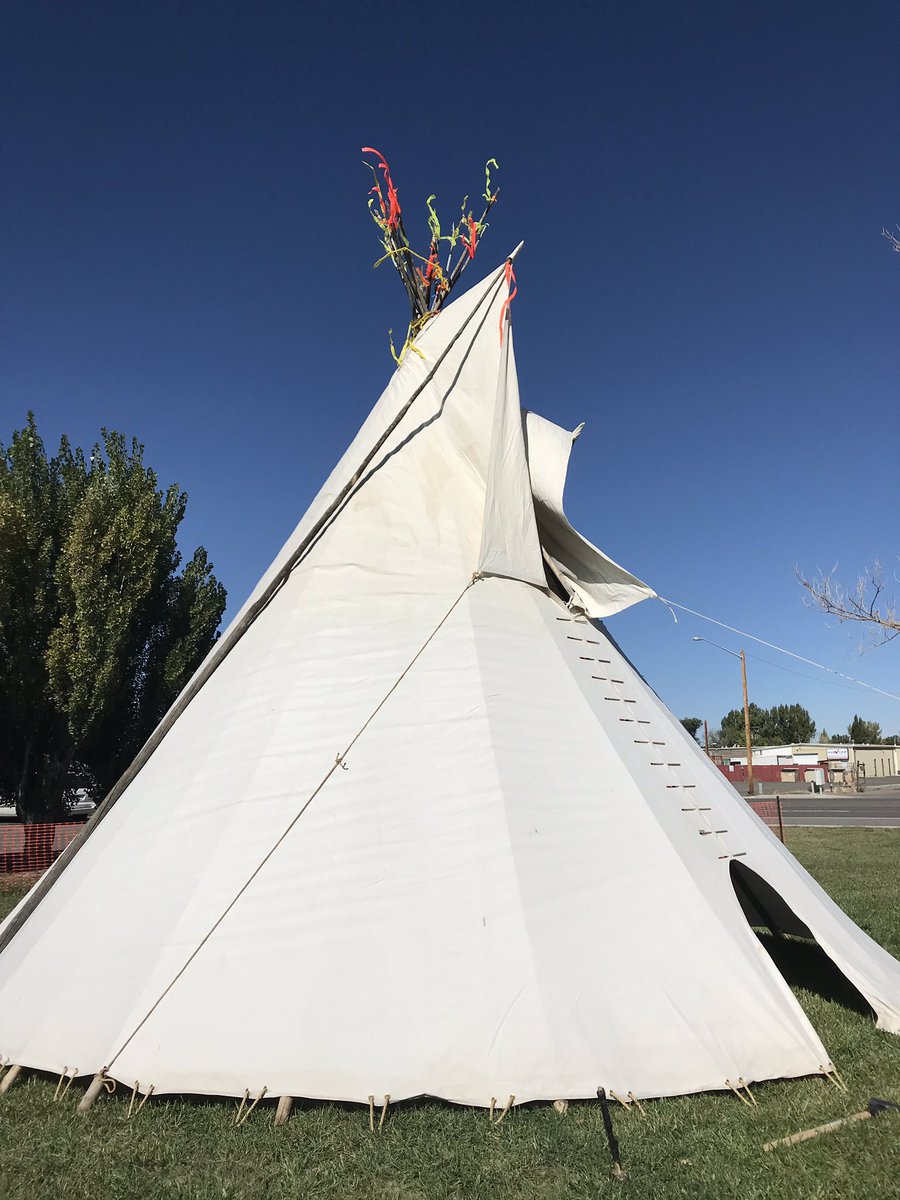 Just got our tipi set up for Indigenous Peoples Day on Sat. Oct. 3rd. For more info:washakiemuseum.org/indigenous-peo…