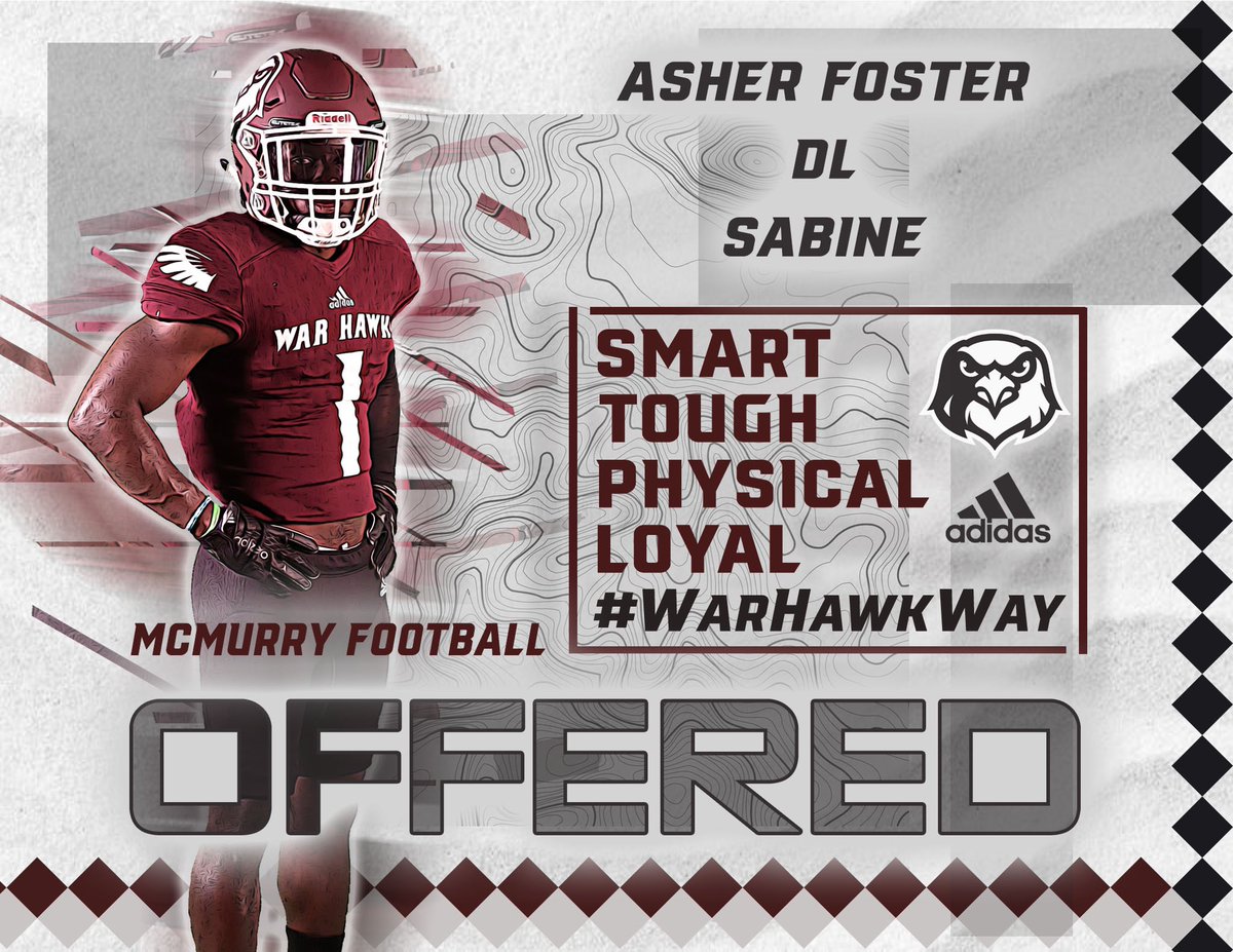 asher__64's tweet photo. Thank you @Coach_CleggMcM for my offer to Mcmurry University. It was a pleasure talking to you today!🙏
@SR_scouting  @RexSharp5 @mcmsports @McMURRYFOOTBALL https://t.co/7IZDR3A3wO