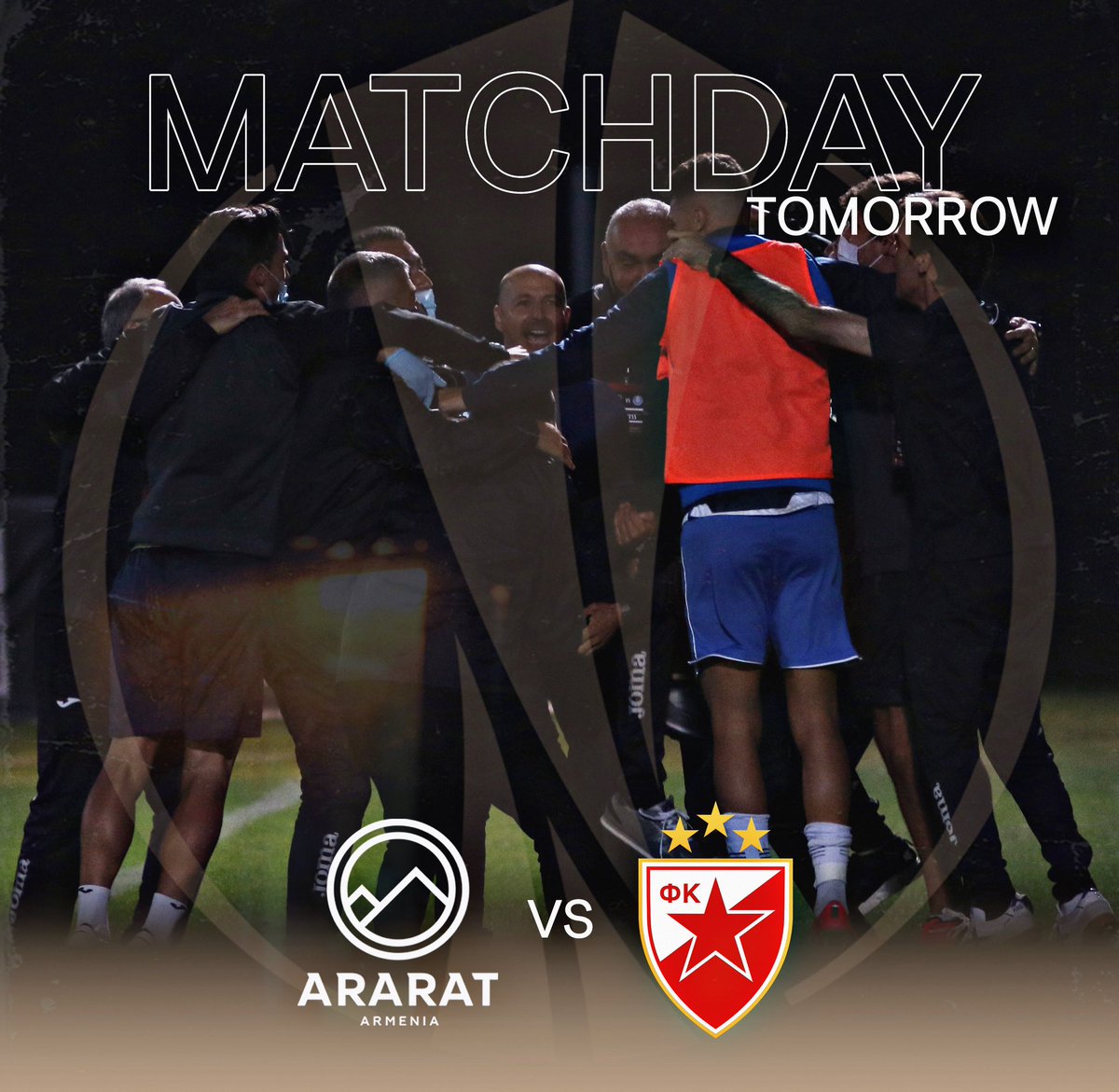 araratarmeniafc's tweet photo. #MatchDayTomorrow VS @crvenazvezdafk https://t.co/BegpwFEGty