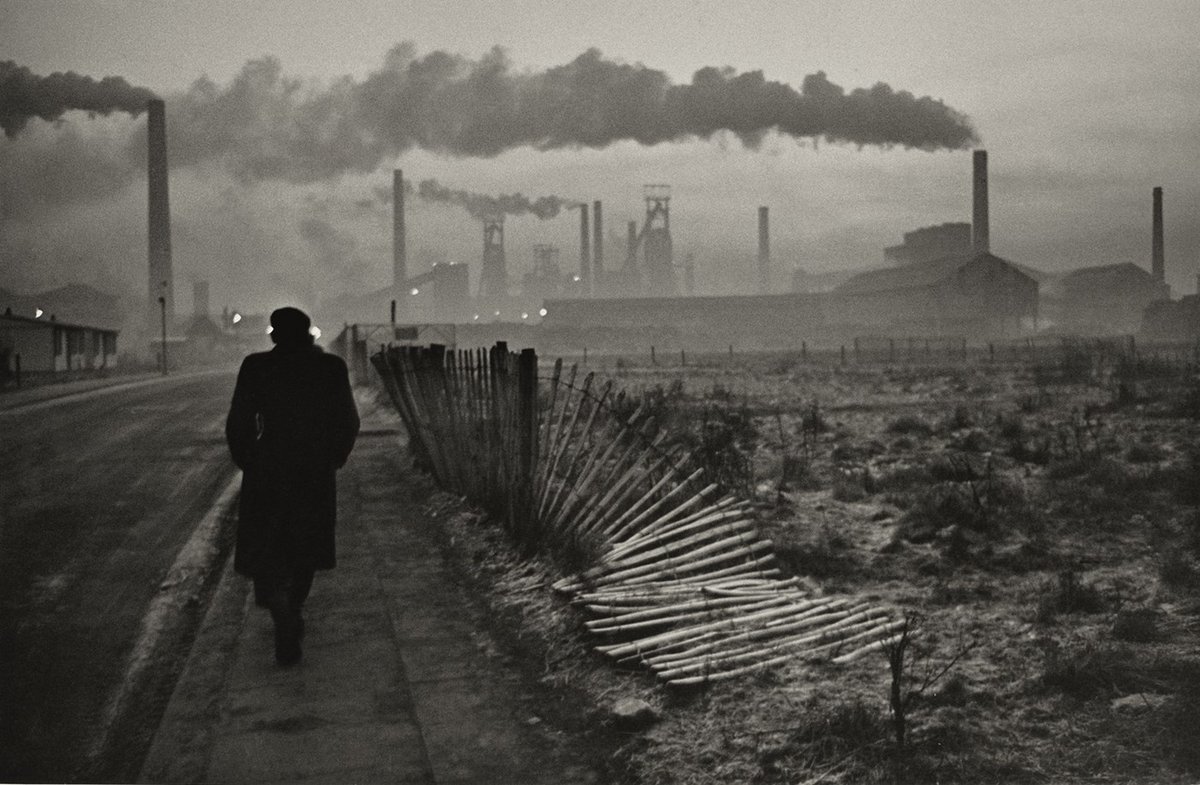 artreversal's tweet photo. Don McCullin b. 1935 'Early Shift' West Hartlepool Steelworks, County Durham, England, 1963

Current exhibition of works is on at Tate Liverpool https://t.co/DX3QvNErXt https://t.co/fvvnr1rR6I