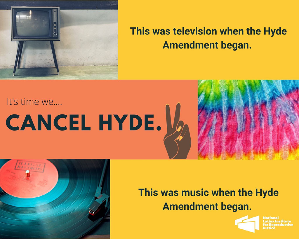 When the Hyde Amendment began... ABBA was still making music, Saturday Night Fever just came out, &amp; a gallon of gas cost 60 cents. 4 decades later and Hyde is still denying ppl basic abortion care. We need to hurry up #CancelHyde already.