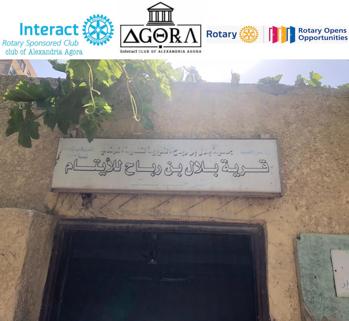 interactagora1's tweet photo. On 26/9 our high board went on a visit to قرية بلال بن رباح للأيتامand gave them supplies.❤️Unfortunately,they didn't enter to see the children😞in order to preserve their health and protect them from any harm outside the Dar❤️
#letsgoagorians
#rotary_opens_opportunities https://t.co/uk8ThhBNg2