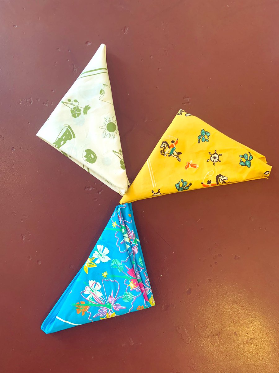 AMTetrick's tweet image. If your bandana looks like this, @blaize_bikes came to the rescue and fixed it for you. 

I soon lost my folding privileges.

Mission accomplished. 👸🏼