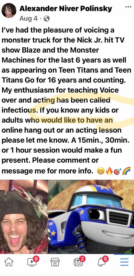 Juanell70's tweet photo. I'll say it again. #AlexanderPolinsky has no business teaching children or voicing cartoon characters for children. Read the article below.
https://t.co/CWtFenYZQi https://t.co/JuM2IvnJV5